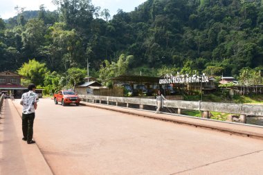 Nan Thailand December 26 2022 Sapan Village A village in the midst of a natural valley, good environment, a stream flows through the city.