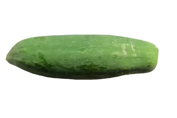 Green Papaya Isolated White Background — Stock Photo, Image