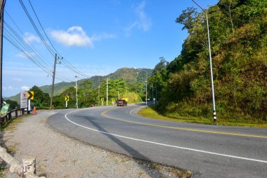 Nan Thailand December 26 2022 viewpoint at Doi Phu Kha Viewpoint on 1715 road ,cool mountain,street market,otop market.