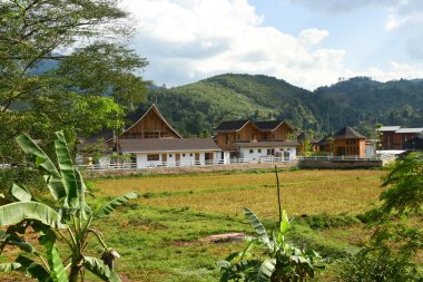 Nan Thailand December 26 2022 Sapan Village resort with luxury and convenience A village in the midst of a natural valley.