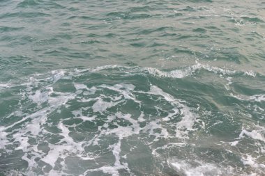 Rayong Tayland 11 Mart 2023 Rayong sahilinde kum ve mavi gökyüzü Rayong Tayland 'da bulut ile