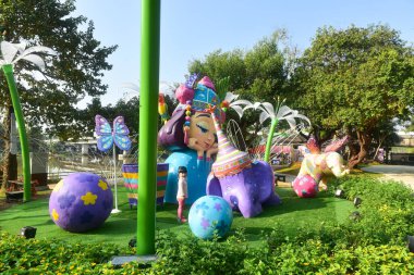 Chiang Rai Tayland 28 Aralık 2022 ASEAN Çiçek Festivali Chiang Rai 2022