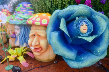 Chiang Rai Tayland 28 Aralık 2022 ASEAN Çiçek Festivali Chiang Rai 2022