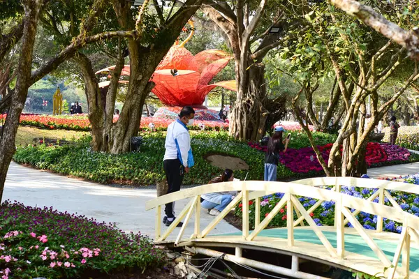 Chiang Rai Thajsko Prosinec 2022 Asean Flower Festival Chiang Rai — Stock fotografie