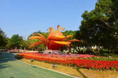 Chiang Rai Tayland 28 Aralık 2022 ASEAN Çiçek Festivali Chiang Rai 2022