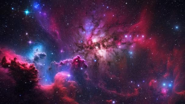 Nebula Luar Angkasa — Stok Video