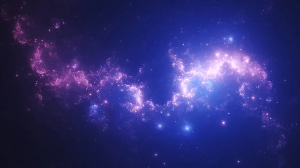Galassia Nuvole Stellari Nello Spazio — Foto Stock