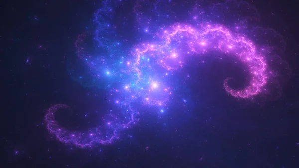 Nebulosa Colorata Nello Spazio — Foto Stock