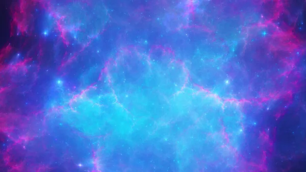 Nebulosa Colorata Nello Spazio — Foto Stock