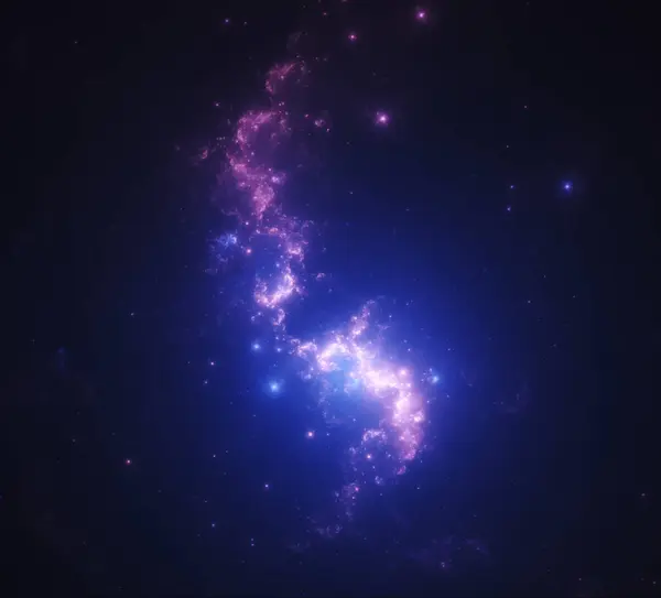 Galassia Nebulosa Nello Spazio Profondo — Foto Stock