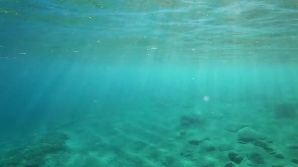 驚くべき波打つ海の表面 自然のビデオ — ストック動画