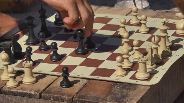 カナダのトロントのダウンタウンから来たチェスゲーム — ストック動画