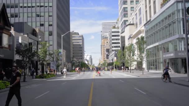2016 Yazında Trafik Nedeniyle Toronto Caddeleri Kapalı — Stok video
