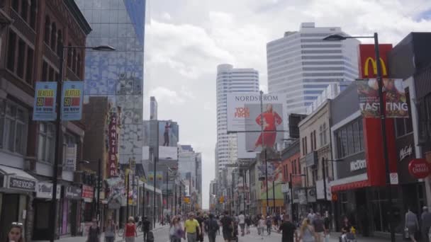 Toronto Gator Stängda För Trafik Sommaren 2016 — Stockvideo