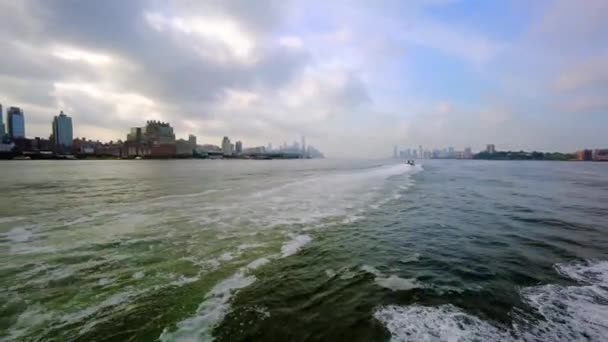 Udsigt Fra Yacht Byen Dystert Vejr – Stock-video