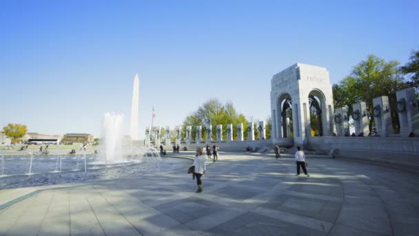 Washington Washington Monumento Segundo Plano — Vídeo de Stock