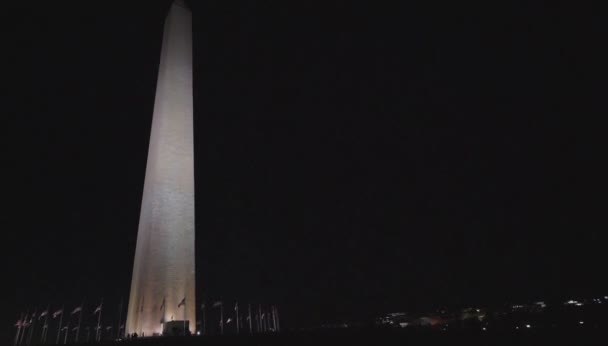 オベリスクナイトライフのワシントンDcで撮影されたビデオです — ストック動画