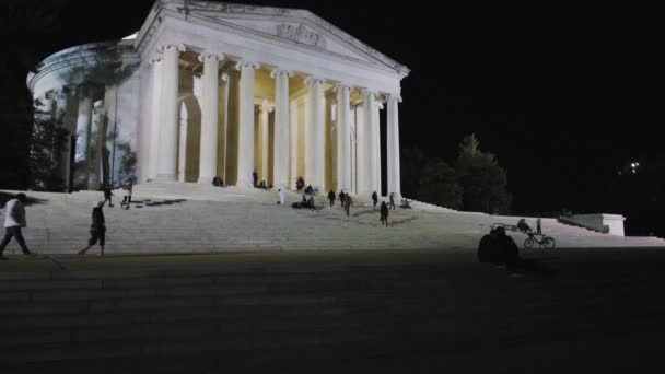 Video Aufgenommen Washington Thomas Jefferson Denkmal — Stockvideo