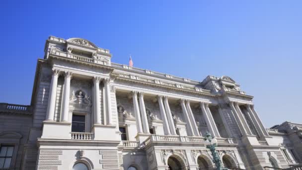 在华盛顿的国会图书馆拍摄的录像 — 图库视频影像