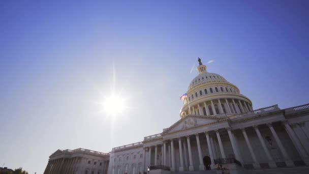 Video Geschoten Washington Ons Capitol Hill Dak — Stockvideo