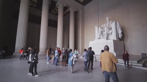 Abraham Lincoln Pomnik Washington — Wideo stockowe