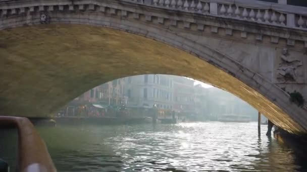 Venedik Güzel Manzarası Kışın Itlay — Stok video