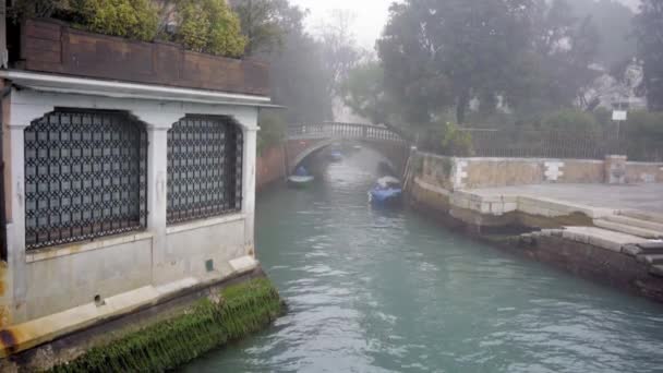 威尼斯美丽的景色 冬季的景色 — 图库视频影像