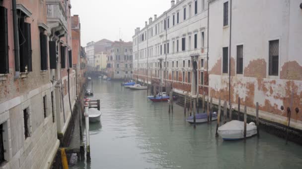 Vista Veneza Itália Inverno Segundo Plano — Vídeo de Stock