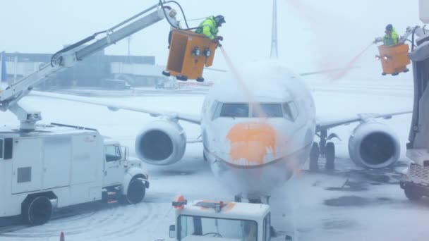 Vinter Flygplatsen Resa Video — Stockvideo