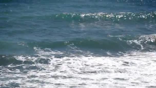 Fale Wody Morskiej Ruchu Tle Natury — Wideo stockowe