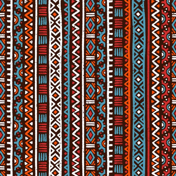 手描きの抽象的なシームレスなパターン 民族背景 シンプルなスタイル バナー ラッピングのための素晴らしい ベクトルデザイン — ストックベクタ