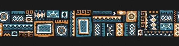 Handgezeichnete Abstrakte Nahtlose Muster Ethnischer Hintergrund Afrikanischer Stil Ideal Für — Stockvektor
