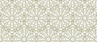 Soyut el çizimi kusursuz desen, Arap tarzı, arka plan, kumaşlar, duvar kağıtları, ambalajlama - vektör tasarımı