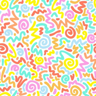 El çizimi soyut, pürüzsüz desen, retro arkaplan, basit biçim - tekstil, afişler, duvar kağıtları, ambalaj - vektör tasarımı için harika