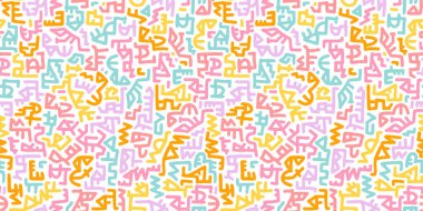 El çizimi soyut, pürüzsüz desen, etnik geçmiş, basit tarz - tekstil, afiş, duvar kağıtları, ambalaj - vektör tasarımı için harika