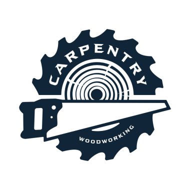 Marangozluk Ahşap Vektör Logosu tasarım şablonu