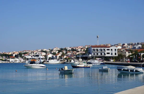 Novalja Croácia Maio 2023 Passeio Marítimo Porto Famosa Cidade Turística — Fotografia de Stock
