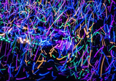 Flüoresan ışıkla boyanmış şenlikli doku arkaplanı