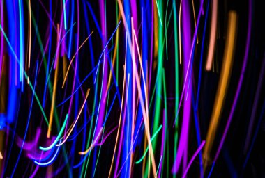 Flüoresan ışıkla boyanmış şenlikli doku arkaplanı