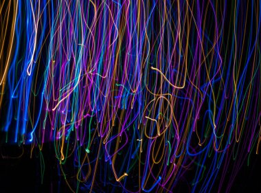 Flüoresan ışıkla boyanmış şenlikli doku arkaplanı