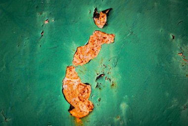 Texture pattern of peeling paint on iron material for background