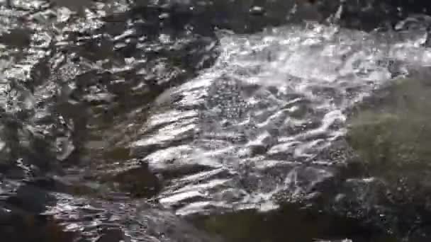 Texture Piece Ice Floe Mountain River — Stok video