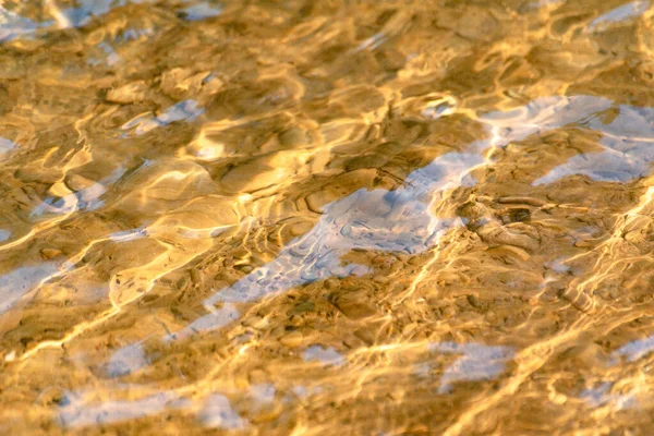 Napfény Játéka Víz Áramlása — Stock Fotó