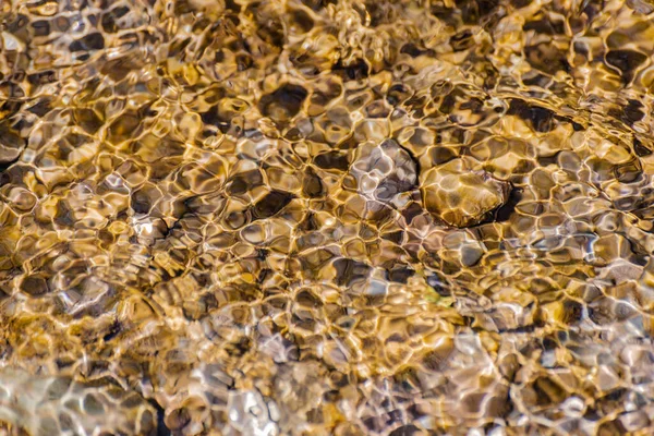 Різноманітна Текстура Хвилі Гірська Річка Під Час Заходу Сонця — стокове фото