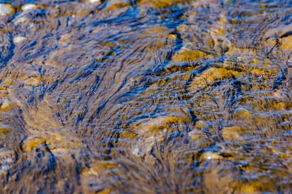 Різноманітна Текстура Хвилі Гірська Річка Під Час Заходу Сонця — стокове фото