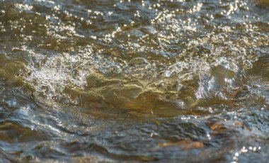 Güneş ışığı oyunu ve su akışı.