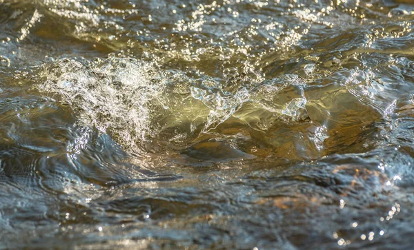 Игра Солнечного Света Поток Воды — стоковое фото