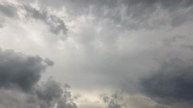 Timelapse with strange clouds in the sky