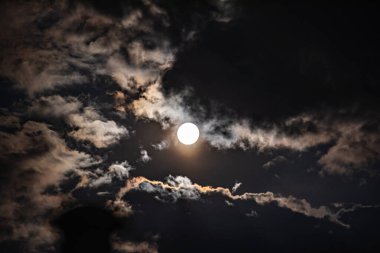 Dolunayda bulut hareketi