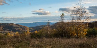 Karpatlar 'da sonbahar günbatımı